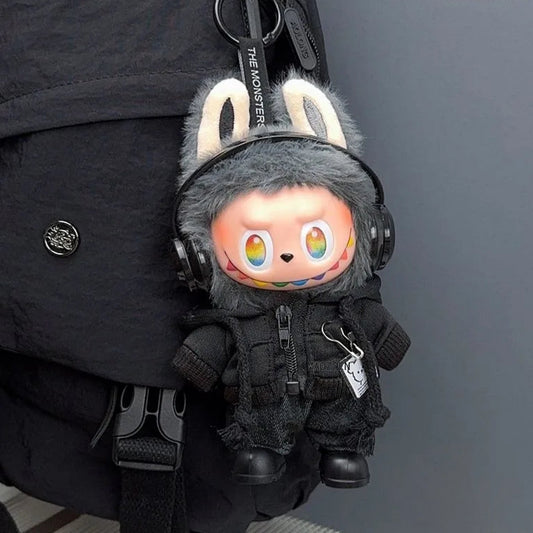 Labubu Gothic Grunge Outfit Set - Clothes for Labubu Figure