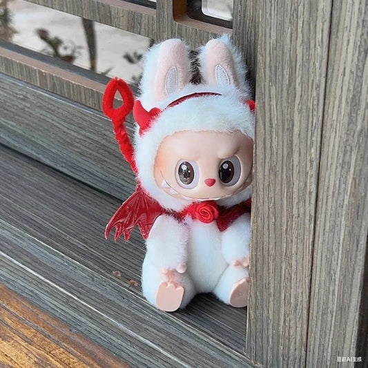 Devil Outfit Set with Wings & Horns for Labubu Figures
