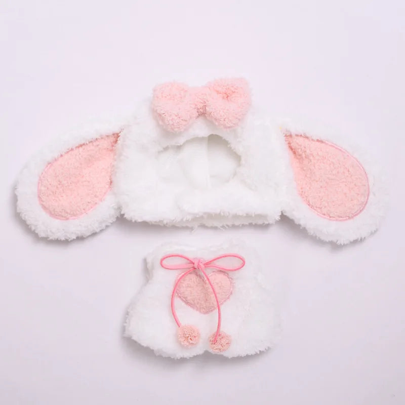 Fluffy Bunny Outfit for Labubu - Costume for Labubu Figures